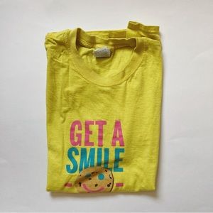 YELLOW FRUIT OF THE LOOM TIM HORTONS SHIRT